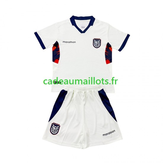 Ecuador Maillot avec flocage 3ème Coupe du Monde 2026 ,Tenue Enfant MC