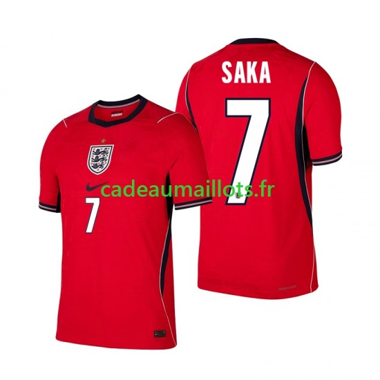 Angleterre Maillot avec flocage Bukayo Saka 7 Extérieur Coupe du Monde 2026 ,Homme MC