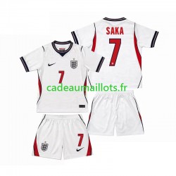 Angleterre Maillot avec flocage Bukayo Saka 7 Domicile Coupe du Monde 2026 ,Tenue Enfant MC