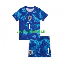 Angleterre Maillot avec flocage Jordan Pickford 1 Gardien 3ème Coupe du Monde 2026 ,Tenue Enfant MC