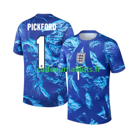 Angleterre Maillot avec flocage Jordan Pickford 1 Gardien 3ème Coupe du Monde 2026 ,Homme MC