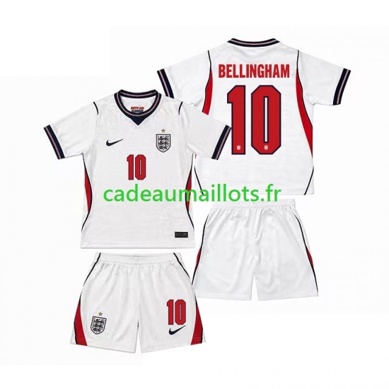 Angleterre Maillot avec flocage Jude Bellingham 10 Domicile Coupe du Monde 2026 ,Tenue Enfant MC