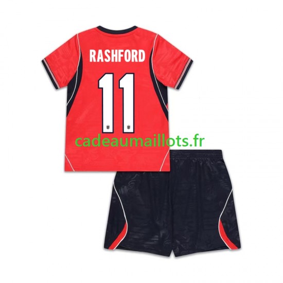 Angleterre Maillot avec flocage Marcus Rashford 11 Extérieur Coupe du Monde 2026 ,Tenue Enfant MC