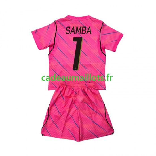 France Maillot avec flocage Brice Samba 1 Gardien Extérieur Coupe du Monde 2026 ,Tenue Enfant MC