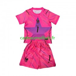 France Maillot avec flocage Brice Samba 1 Gardien Extérieur Coupe du Monde 2026 ,Tenue Enfant MC