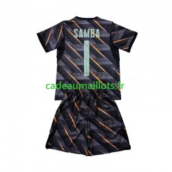 France Maillot avec flocage Brice Samba 1 Gardien Domicile Coupe du Monde 2026 ,Tenue Enfant MC
