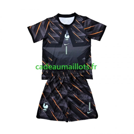 France Maillot avec flocage Brice Samba 1 Gardien Domicile Coupe du Monde 2026 ,Tenue Enfant MC