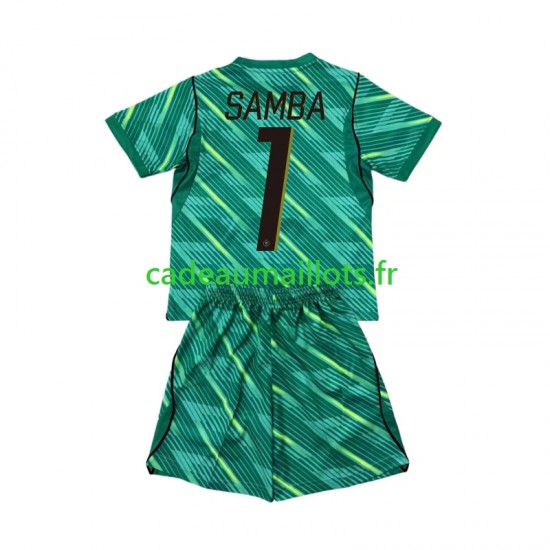 France Maillot avec flocage Brice Samba 1 Gardien 3ème Coupe du Monde 2026 ,Tenue Enfant MC