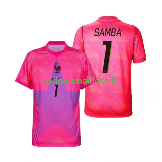 France Maillot avec flocage Brice Samba 1 Gardien Extérieur Coupe du Monde 2026 ,Homme MC