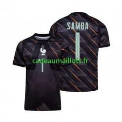 France Maillot avec flocage Brice Samba 1 Gardien Domicile Coupe du Monde 2026 ,Homme MC