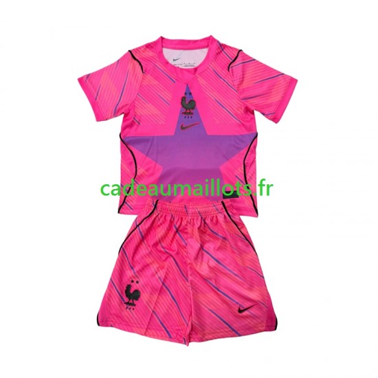 France Maillot avec flocage Gardien Extérieur Coupe du Monde 2026 ,Tenue Enfant MC