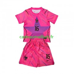 France Maillot avec flocage Mike Maignan 16 Gardien Extérieur Coupe du Monde 2026 ,Tenue Enfant MC