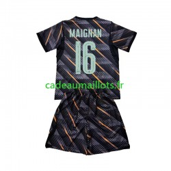 France Maillot avec flocage Mike Maignan 16 Gardien Domicile Coupe du Monde 2026 ,Tenue Enfant MC
