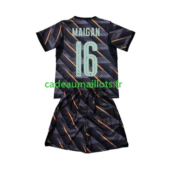 France Maillot avec flocage Mike Maignan 16 Gardien Domicile Coupe du Monde 2026 ,Tenue Enfant MC
