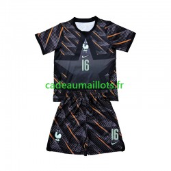 France Maillot avec flocage Mike Maignan 16 Gardien Domicile Coupe du Monde 2026 ,Tenue Enfant MC