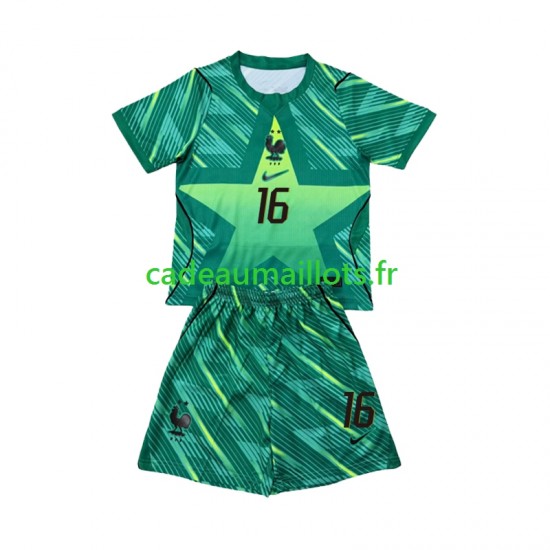 France Maillot avec flocage Mike Maignan 16 Gardien 3ème Coupe du Monde 2026 ,Tenue Enfant MC