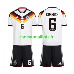 Allemagne Maillot avec flocage Joshua Kimmich 6 Domicile Coupe du Monde 2026 ,Tenue Enfant MC