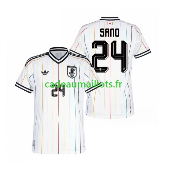 Japon Maillot avec flocage Kaishu Sano 24 Extérieur Coupe du Monde 2026 ,Homme MC