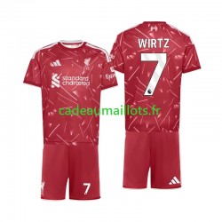 Liverpool Maillot avec flocage Florian Wirtz 7 Domicile 2026-2027 ,Tenue Enfant MC Liverpool Maillot avec flocage Florian Wirtz 7 Domicile 2026-2027 ,Tenue Enfant MC