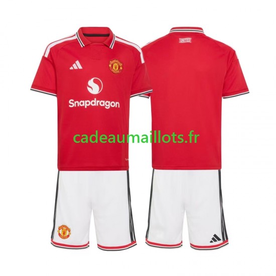 Manchester United Maillot avec flocage Domicile 2026-2027 ,Tenue Enfant MC