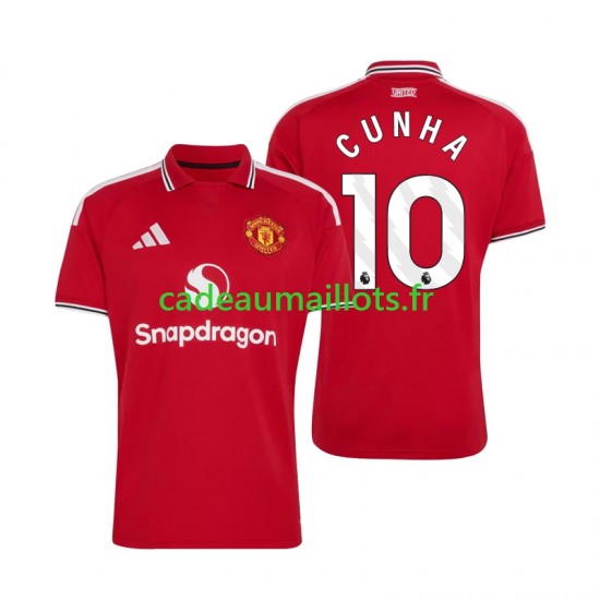 Manchester United Maillot avec flocage Matheus Cunha 10 Domicile 2026-2027 ,Homme MC