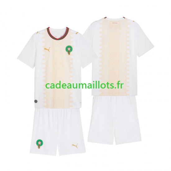 Maroc Maillot avec flocage Extérieur 2026 ,Tenue Enfant MC