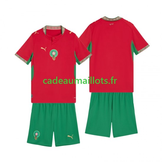 Maroc Maillot avec flocage Domicile 2026 ,Tenue Enfant MC