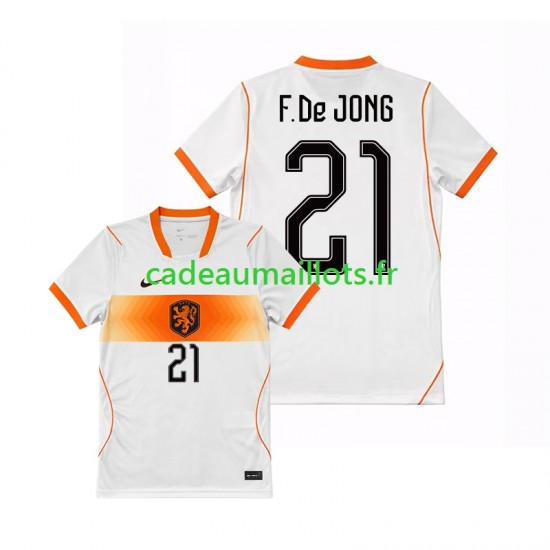 Pays-Bas Maillot avec flocage Frenkie de Jong 21 Extérieur Coupe du Monde 2026 ,Homme MC