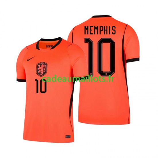 Pays-Bas Maillot avec flocage Memphis Depay 10 Domicile Coupe du Monde 2026 ,Homme MC