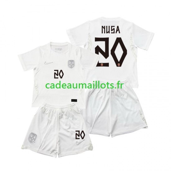 Norvège Maillot avec flocage Antonio NUSA 20 3ème Coupe du Monde 2026 ,Tenue Enfant MC
