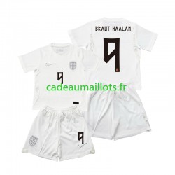 Norvège Maillot avec flocage Braut Haaland 9 3ème Coupe du Monde 2026 ,Tenue Enfant MC