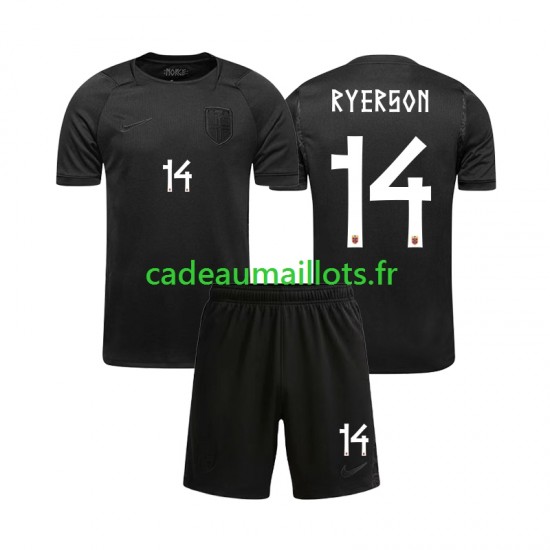 Norvège Maillot avec flocage Julian Ryerson 14 Extérieur Coupe du Monde 2026 ,Tenue Enfant MC