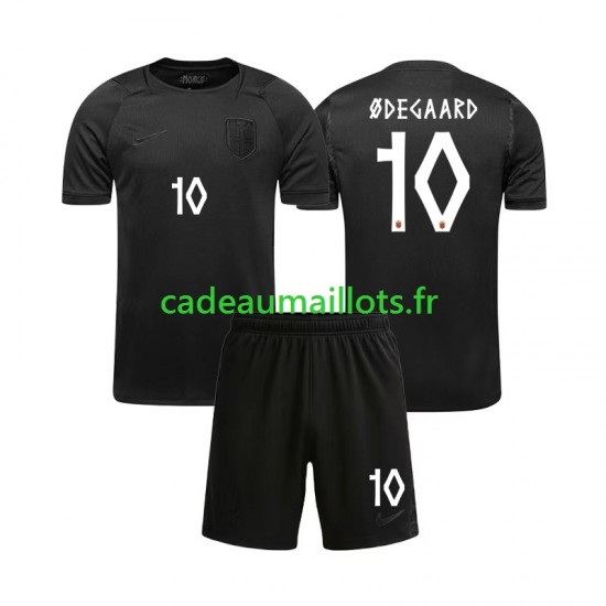 Norvège Maillot avec flocage Martin Odegaard 10 Extérieur Coupe du Monde 2026 ,Tenue Enfant MC