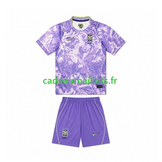 Corée du Sud Maillot avec flocage Extérieur Coupe du Monde 2026 ,Tenue Enfant MC