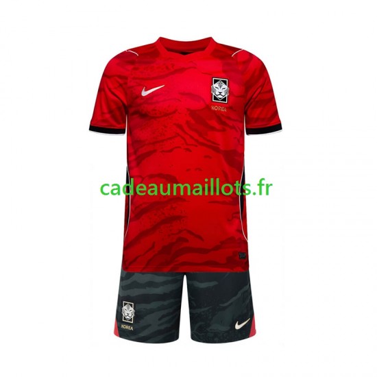Corée du Sud Maillot avec flocage Domicile Coupe du Monde 2026 ,Tenue Enfant MC