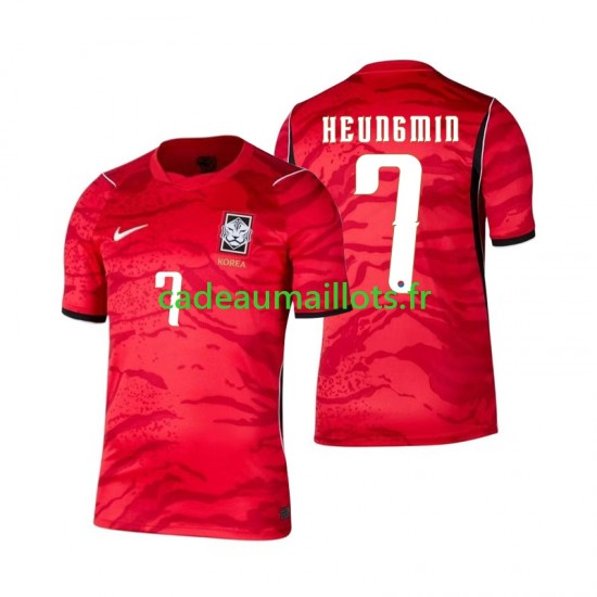 Corée du Sud Maillot avec flocage Son Heung-min 7 Domicile Coupe du Monde 2026 ,Homme MC