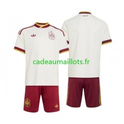 Espagne Maillot avec flocage Extérieur Coupe du Monde 2026 ,Tenue Enfant MC