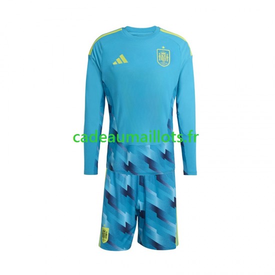 Espagne Maillot avec flocage Gardien Domicile Coupe du Monde 2026 ,Tenue Enfant ML
