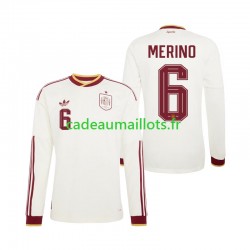 Espagne Maillot avec flocage Mikel Merino 6 Extérieur Coupe du Monde 2026 ,Homme ML