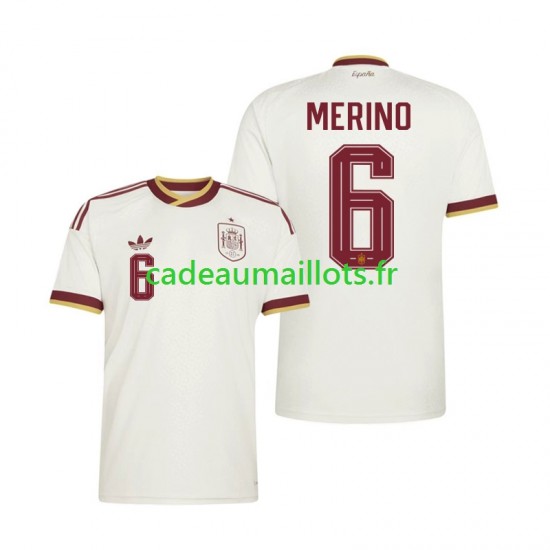 Espagne Maillot avec flocage Mikel Merino 6 Extérieur Coupe du Monde 2026 ,Homme MC