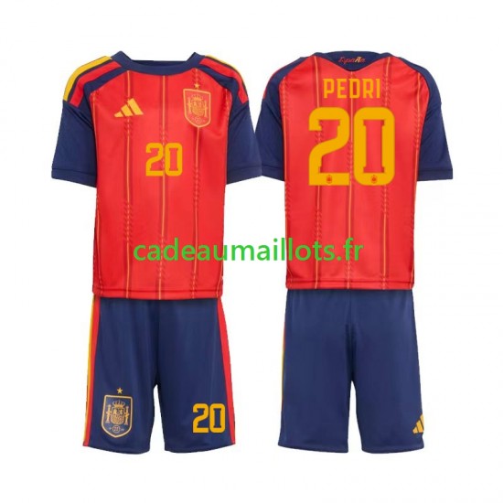 Espagne Maillot avec flocage Pedri 20 Domicile Coupe du Monde 2026 ,Tenue Enfant MC Espagne Maillot avec flocage Pedri 20 Domicile Coupe du Monde 2026 ,Tenue Enfant MC