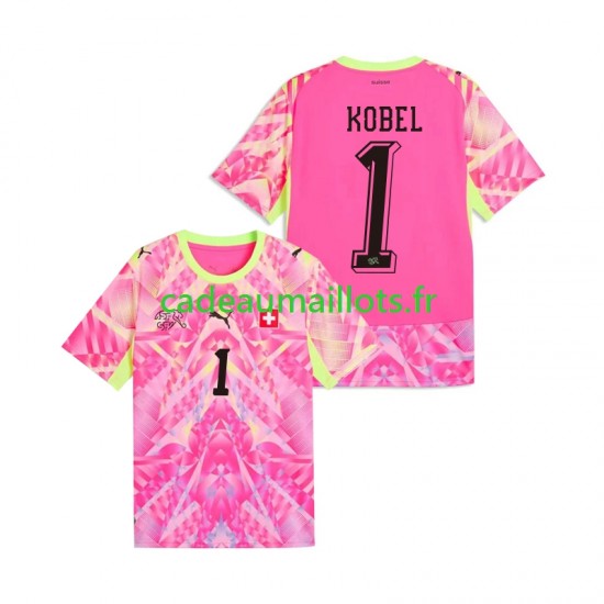 Suisse Maillot avec flocage Gregor Kobel 1 Gardien Extérieur Coupe du Monde 2026 ,Homme MC