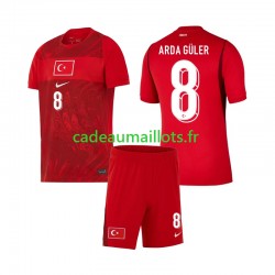 Turquie Maillot avec flocage Arda Guler 8 Domicile Coupe du Monde 2026 ,Tenue Enfant MC