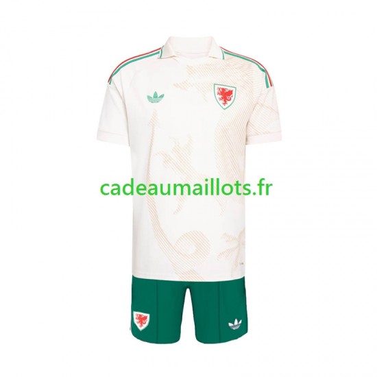Pays de Galles Maillot avec flocage Extérieur Coupe du Monde 2026 ,Tenue Enfant MC