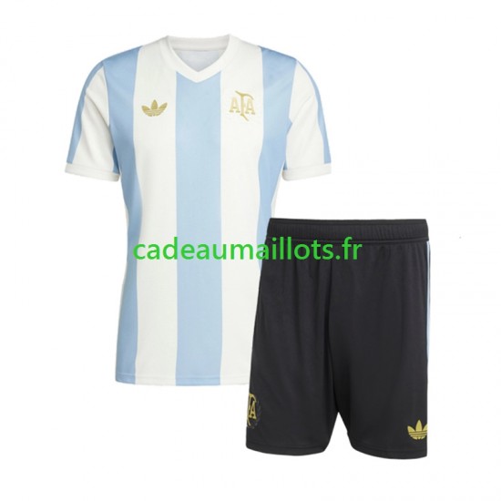 Argentine Maillot avec flocage 50 Anniversary Domicile ,Tenue Enfant MC