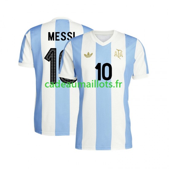 Argentine Maillot avec flocage Lionel Messi 10 50 Anniversary Domicile ,Homme MC