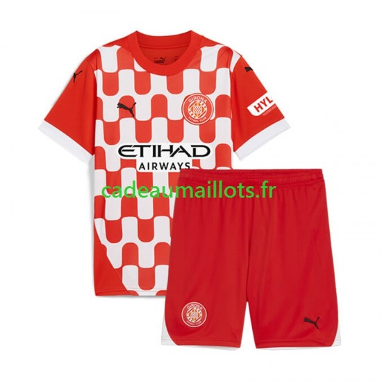 Maillot avec flocage Girona Domicile 2024-2025 ,Tenue Enfant MC