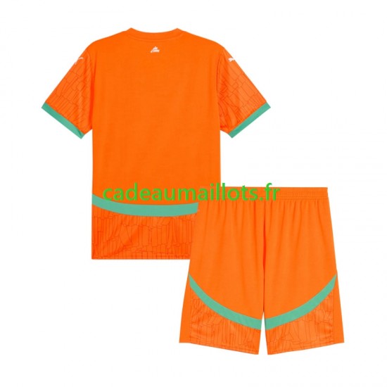 Côte d'Ivoire Maillot avec flocage Domicile 2025 ,Tenue Enfant MC