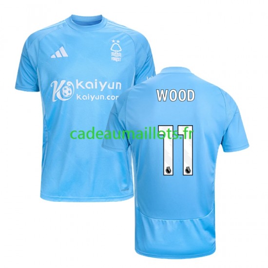 Nottingham Forest Maillot avec flocage Chris Wood 11 3ème 2024-2025 ,Homme MC