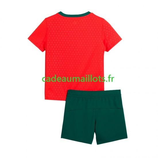 Portugal Maillot avec flocage Domicile 2025 ,Tenue Enfant MC